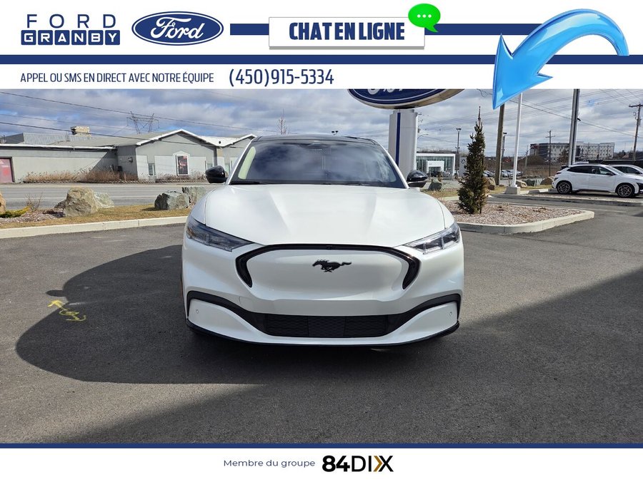 Ford Mustang Mach-E Premium AWD, TOIT PANO 2023 Blanc