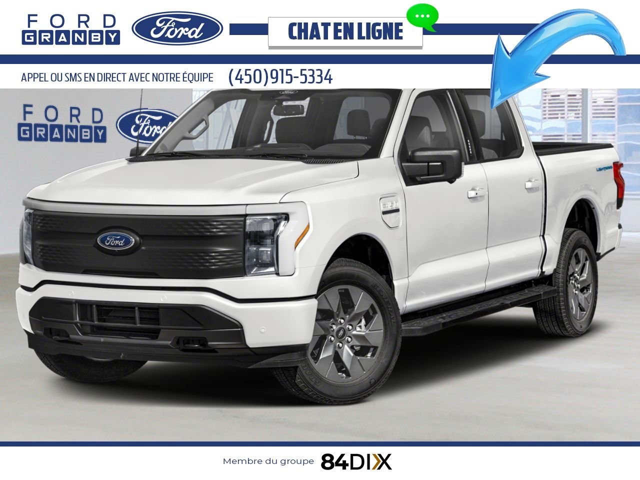 2025 Ford F-150 Lightning Oxford White Granby - photo #0