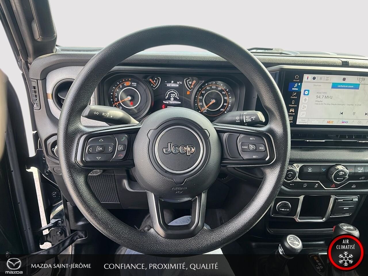 2024 Jeep Wrangler Sport | A/C | 4x4 | AUTOMATIQUE | V6 | Black Saint-Jérôme - photo #13