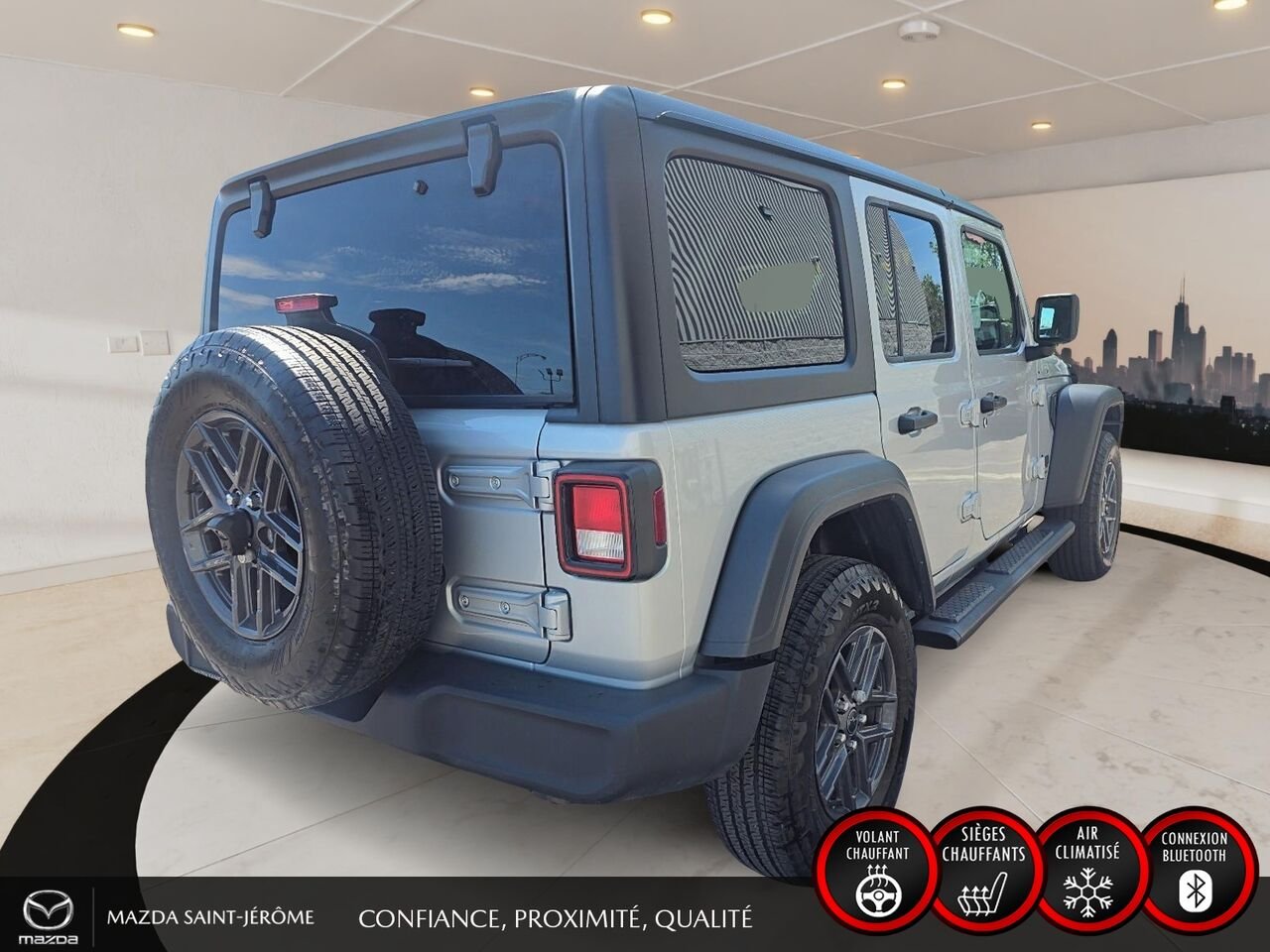 2024 Jeep Wrangler Sport S 4 portes | 2 TOITS | AUTOMATIQUE Grey Saint-Jérôme - photo #5
