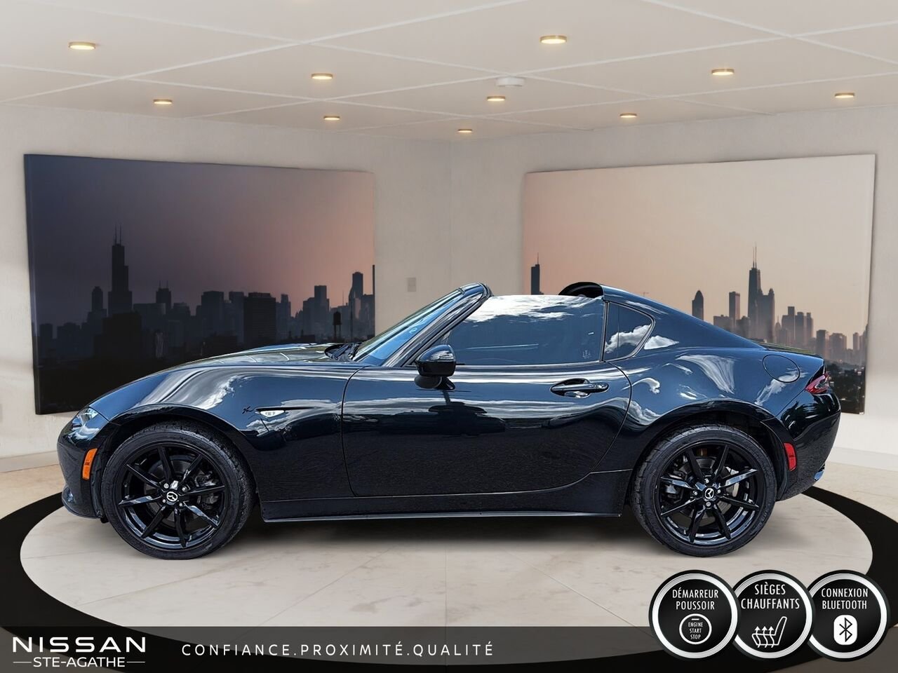 Mazda MX-5 RF 2022 Noir Saint-Jérôme - photo #6