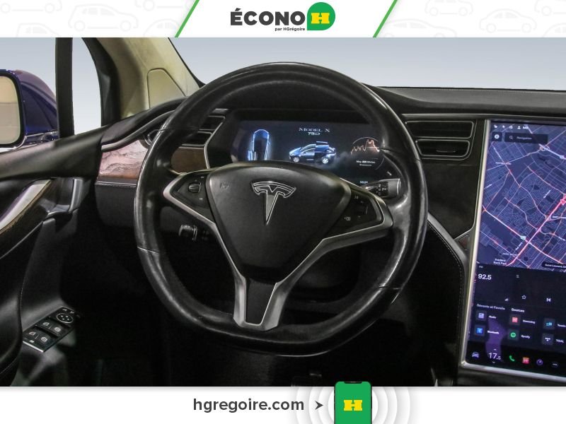 Tesla Model X 728585 | 75D CUIR TOIT NAV CAMÉRA BLUETOOTH MAGS 2016 Bleu Laval - photo #14
