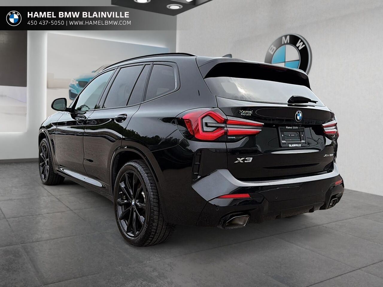 BMW X3 xDrive30i véhicule d'activités sportives 2024 Noir Blainville - photo #3