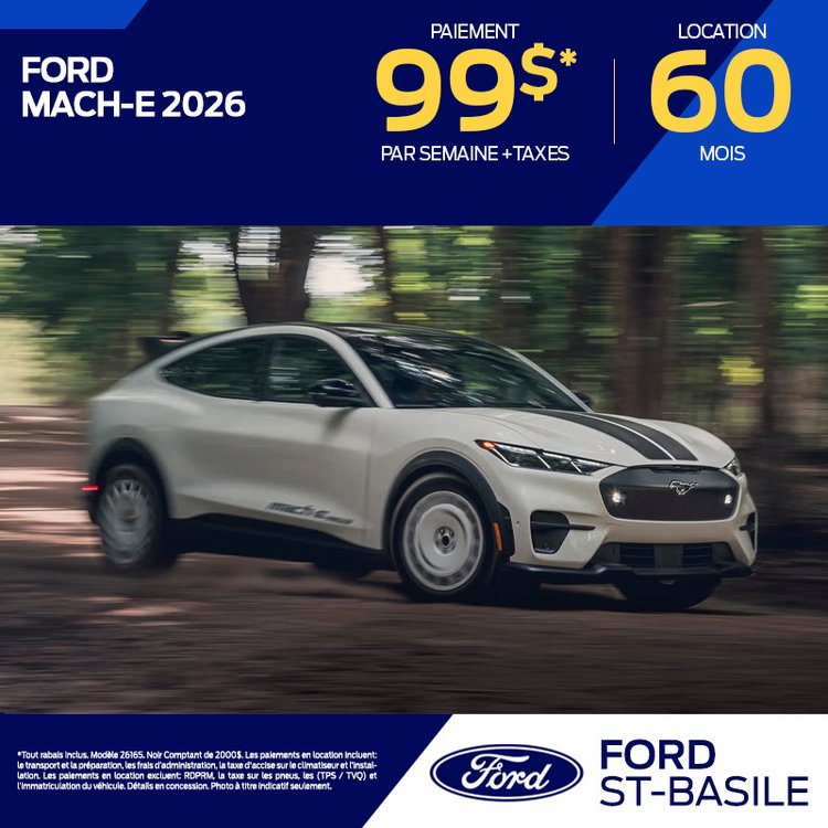 Ford st basile promo mai MACH E 2026 FR
