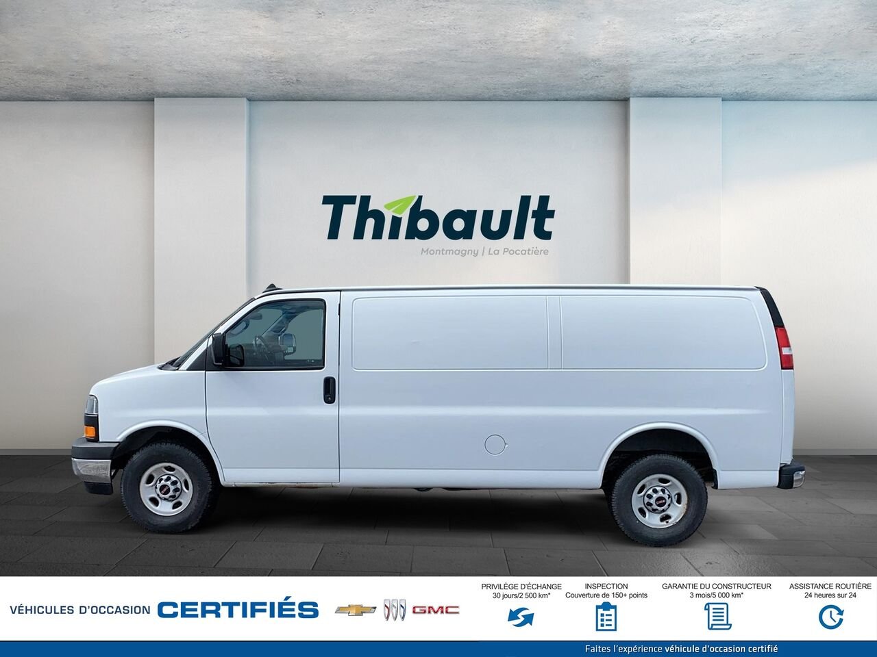 GMC Fourgonnette Savana utilitaire Traction arrière 2500 155 po 2019 Blanc Montmagny - photo #4