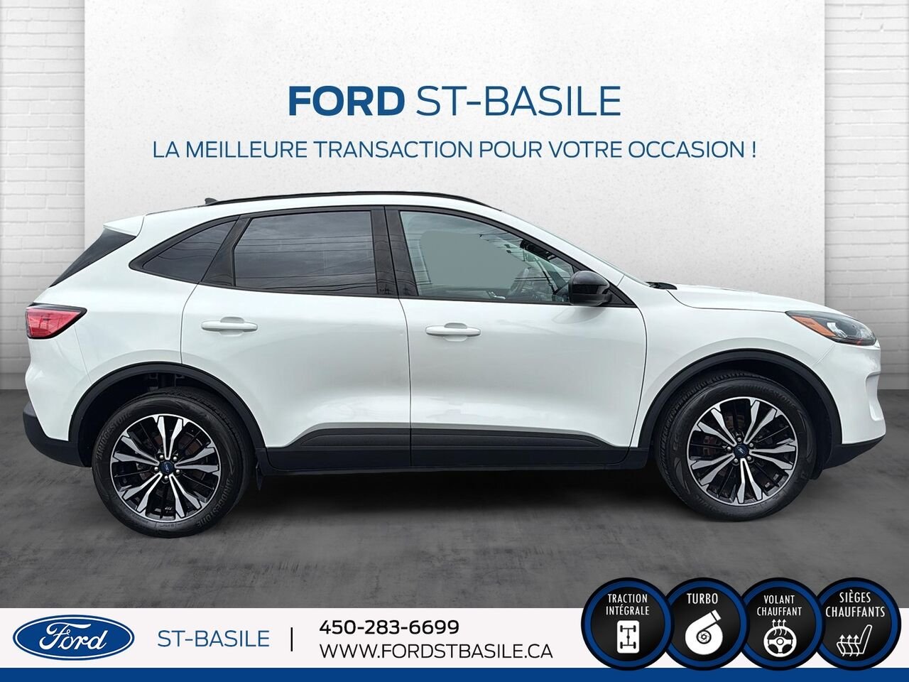 2021 Ford Escape White Saint-Basile-le-Grand - photo #8