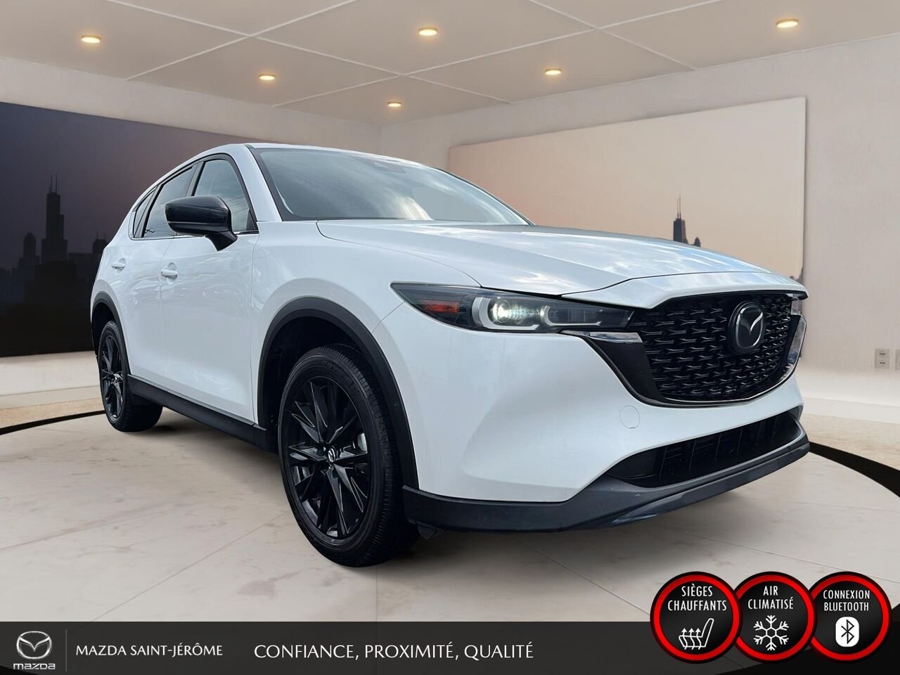 Mazda CX-5 2022 Blanc Saint-Jérôme - photo #3