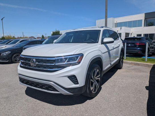 2023 Volkswagen Atlas Highline 3.6 FSI 4MOTION-7 PASSAGERS-CUIR-TOIT PANORAMIQUE-SIÈGES CHAUFFANTS White