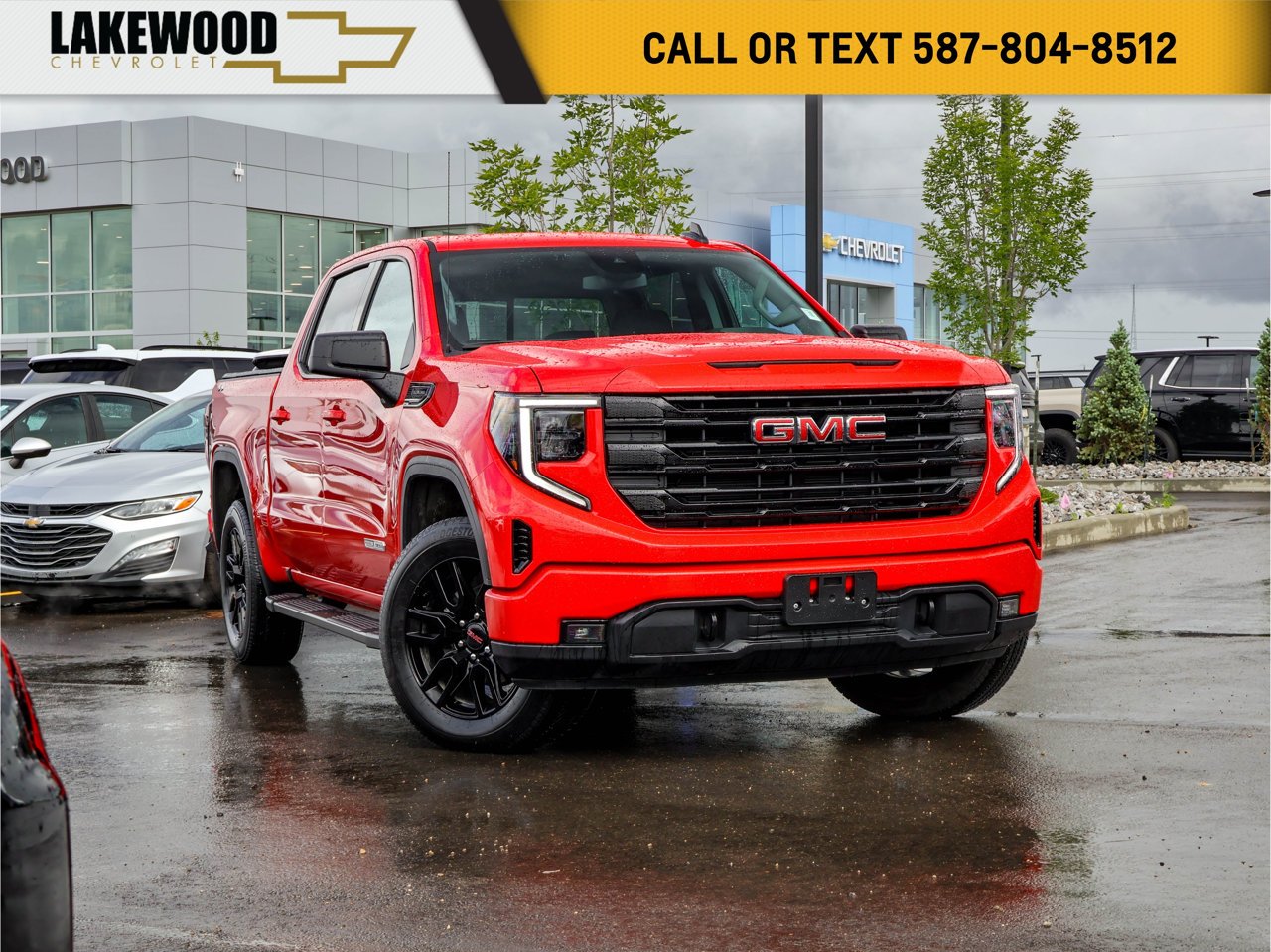 2025 GMC Sierra 1500 4WD Crew Cab 147 Elevation Red Sherwood Park - photo #0