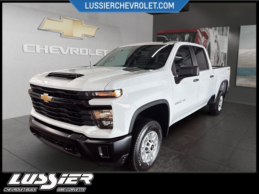 Chevrolet Silverado 2500HD WT cabine multiplace 4RM 159 po 2026 Blanc sommet