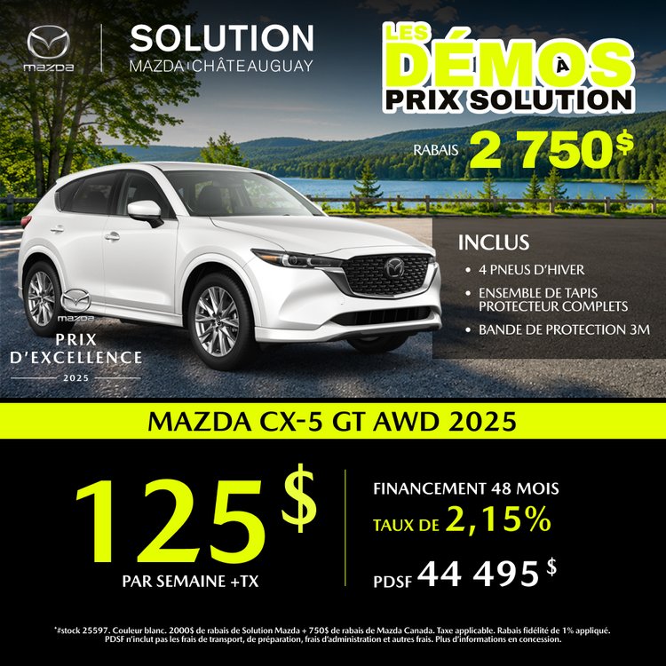 Solution mazda promo mai CX 5 SIGNATURE 2025 FR