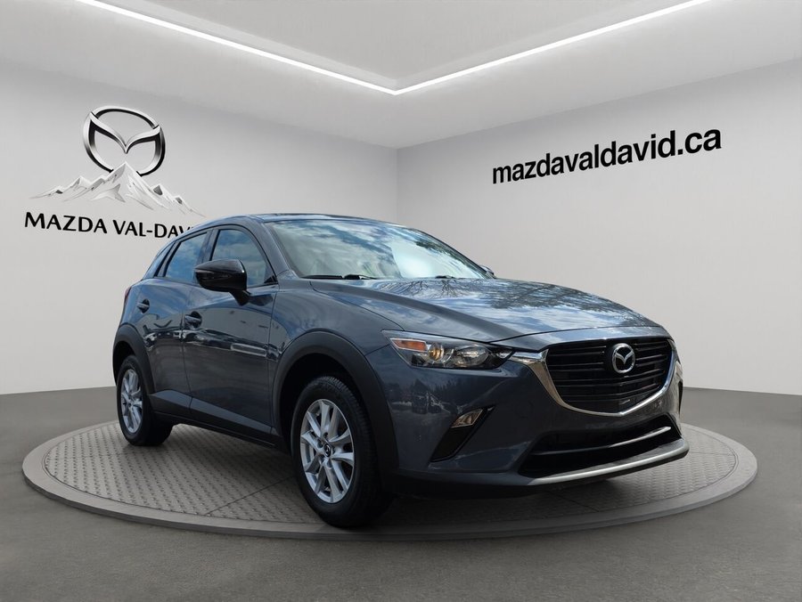 Mazda CX-3 GS AWD, Volant chauffant, Sièges en cuir, Bluetooth 2021 Bleu