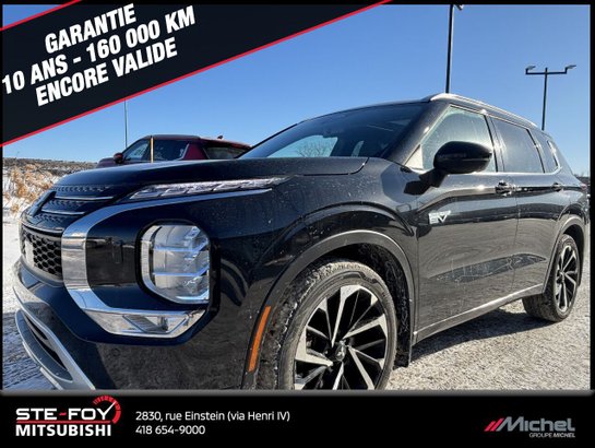 Mitsubishi Outlander PHEV GT PREMIUM S-AWC, Hybride, Cuir, Toit ouvrant, Système de son premium 2023 Noir