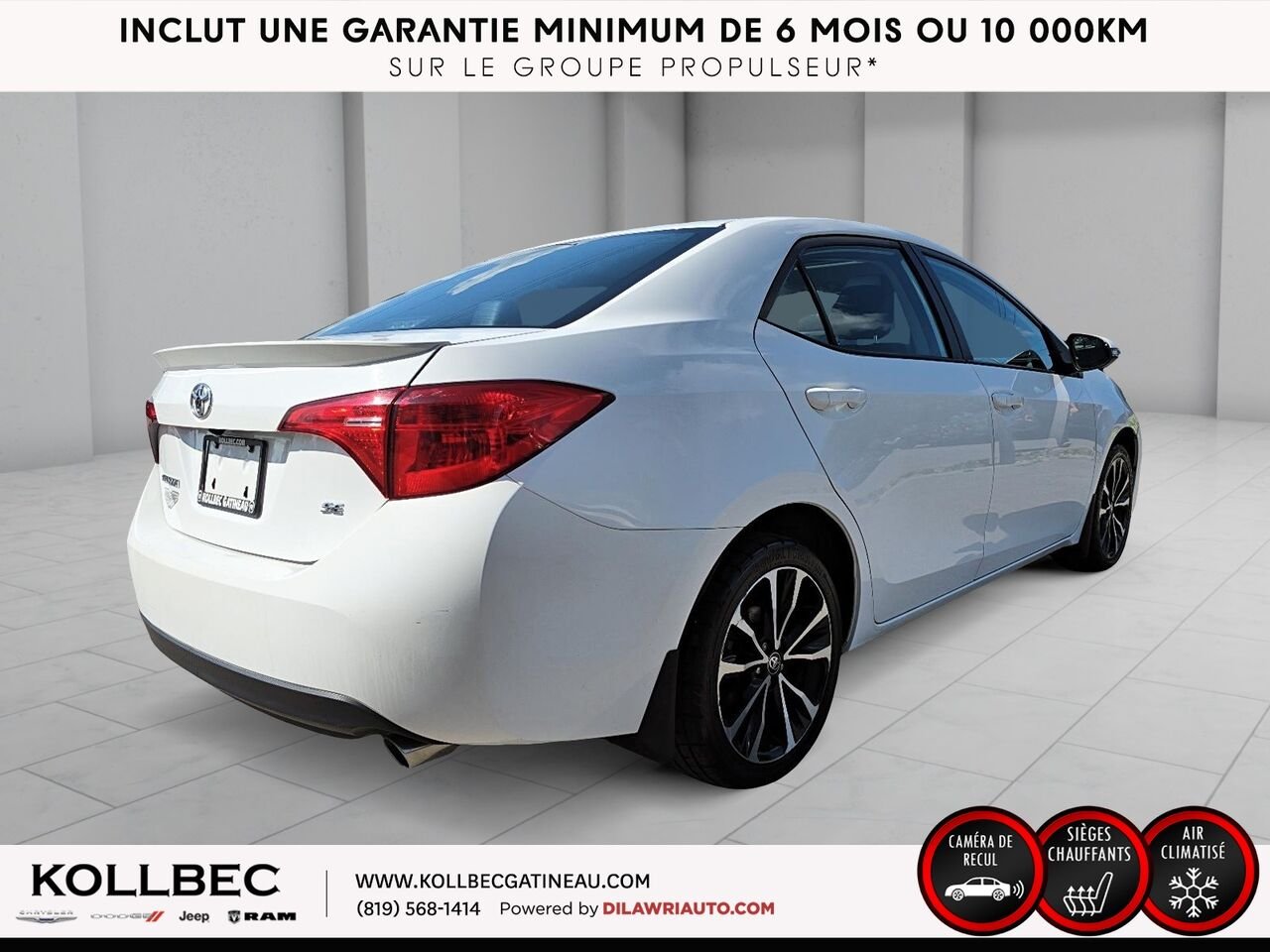 TOYOTA COROLLA SE 2018 Blanc Ottawa & Gatineau - photo #15