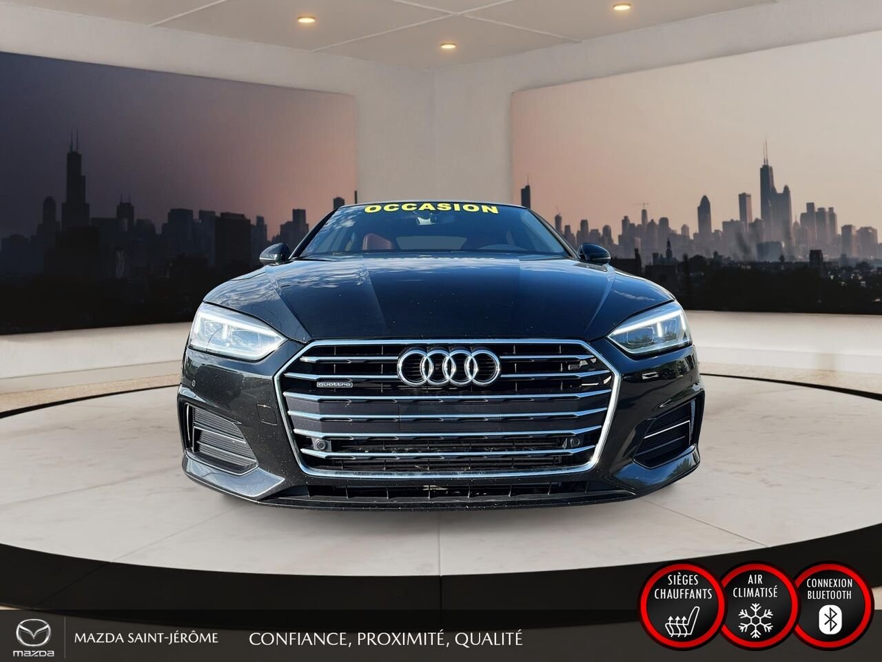 Audi A5 Sportback 2019 Noir Saint-Jérôme - photo #2