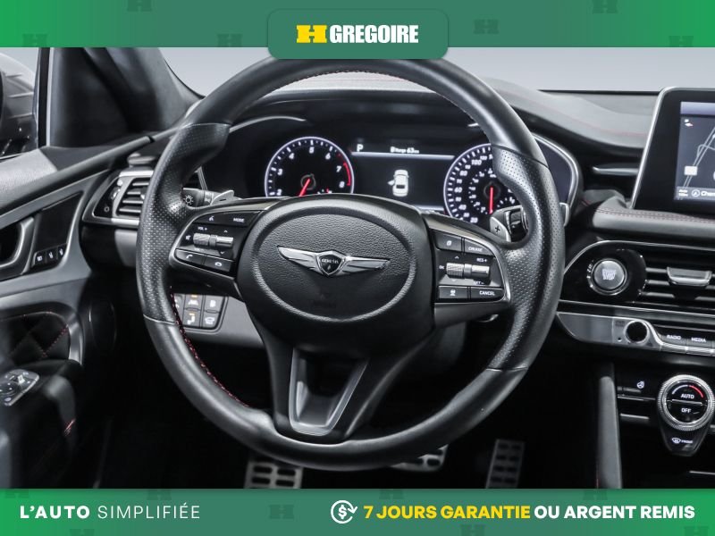 Genesis G70 821468 | 3.3T Sport AWD AUTO AC CUIR TOIT NAV MAGS CAM RECU 2021 Gris Laval - photo #18