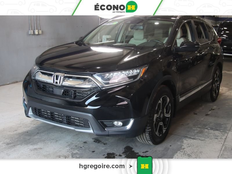 Honda CRV 821256 | TOURING AWD A/C CUIR TOIT MAGS 2018 Noir Laval - photo #2