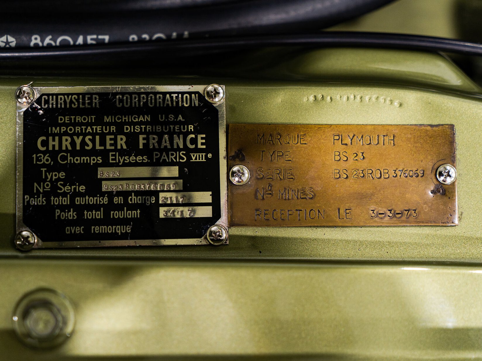 Plymouth HEMI Cuda *PRICE IN USD* | 1 Of 3 Used By Chrysler Of France Racing Division 1970 Vert Kirkland - photo #57