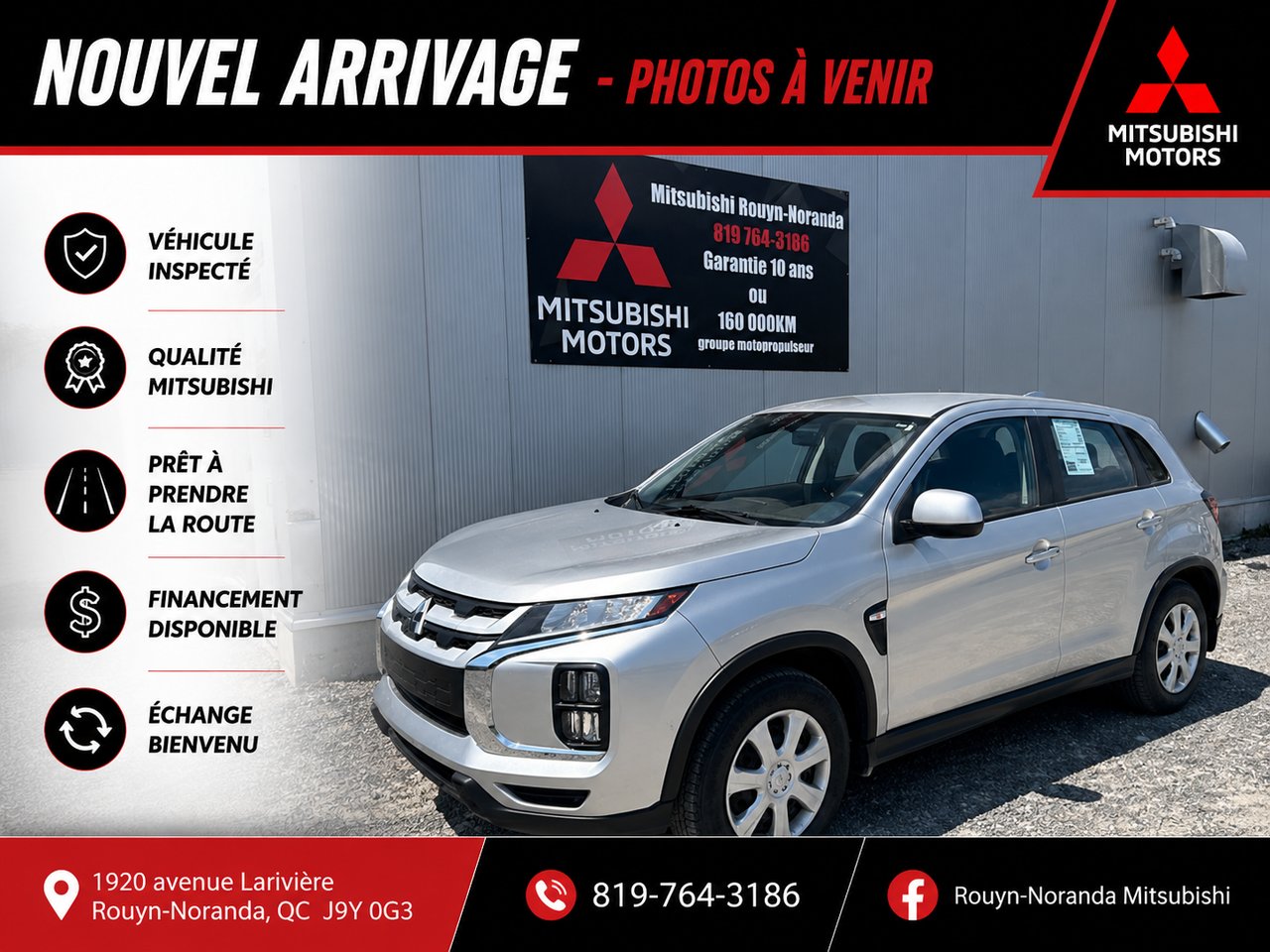 Mitsubishi RVR ES AWC 2024 Gris Rouyn-Noranda - photo #0