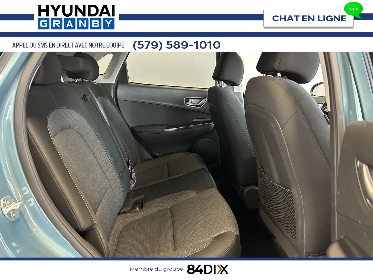 Hyundai Kona électrique 2021 Bleu Granby - photo #24