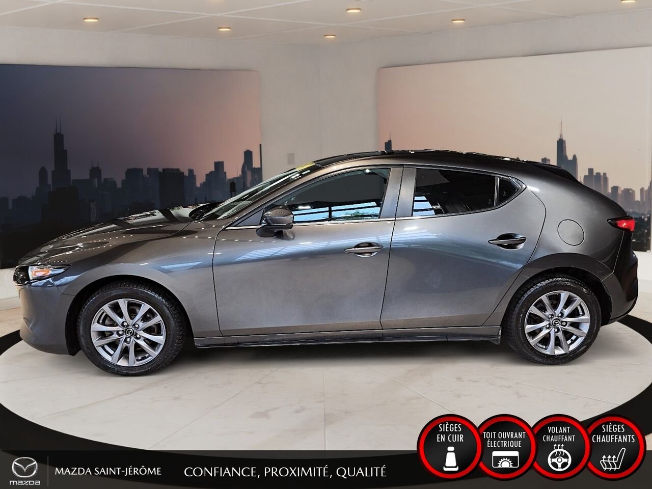 Mazda Mazda3 Sport 2022 Gris Saint-Jérôme - photo #10