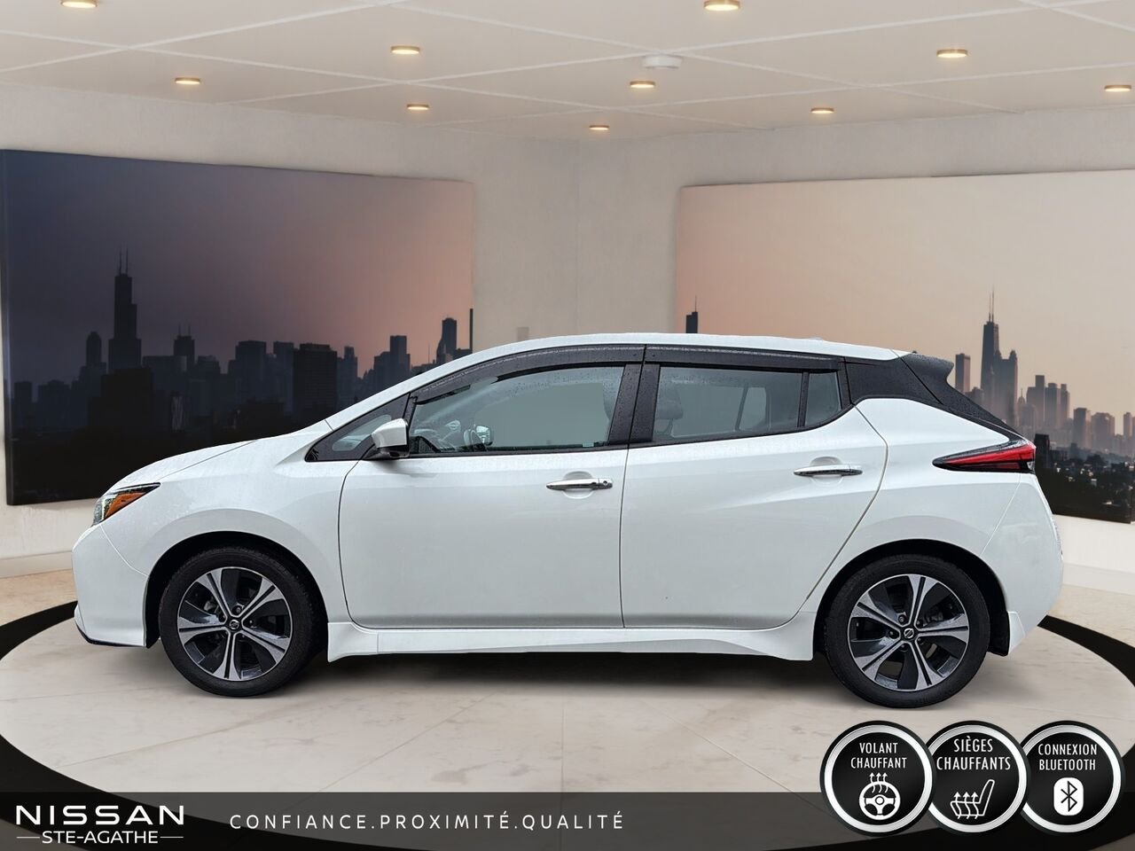Nissan LEAF 2021 Blanc Saint-Jérôme - photo #4