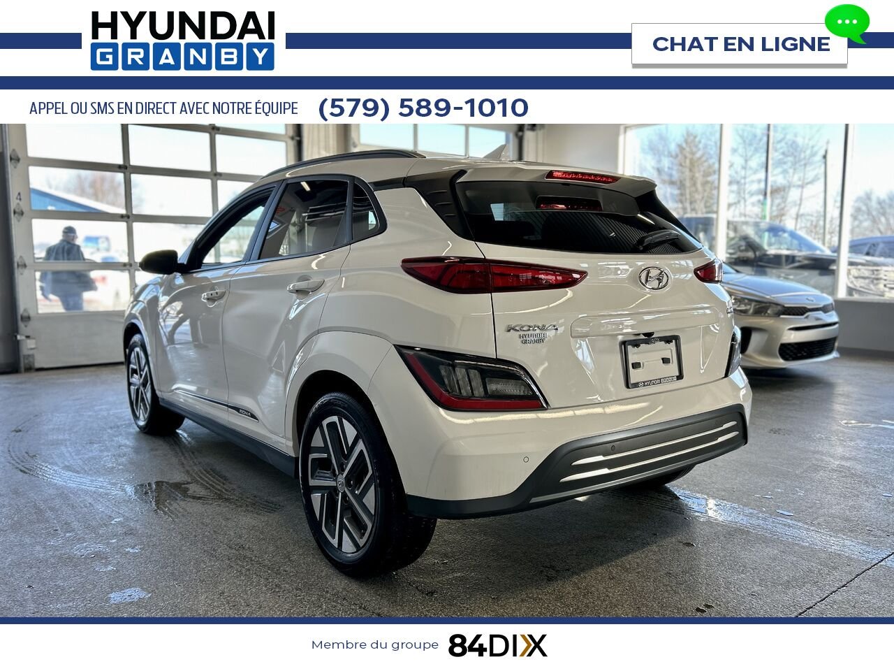 2023 Hyundai Kona Electric White Granby - photo #4
