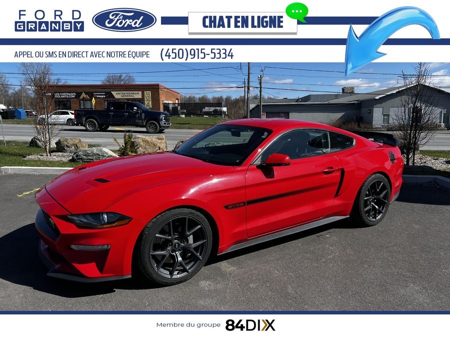 Ford Mustang GT à toit fuyant 2020 Rouge
