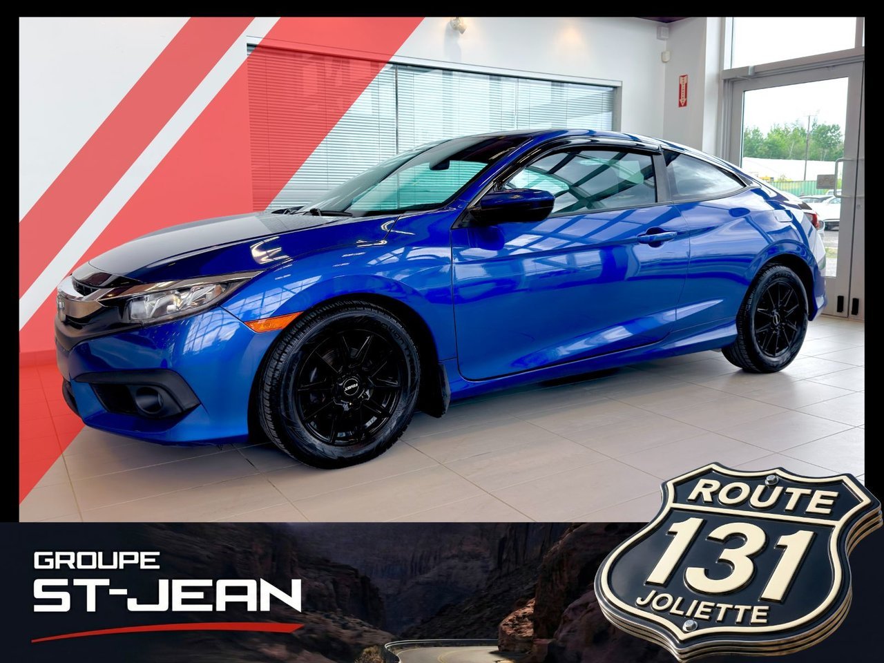 2018 Honda Civic Coupe Blue Notre-Dame-des-Prairies - photo #0