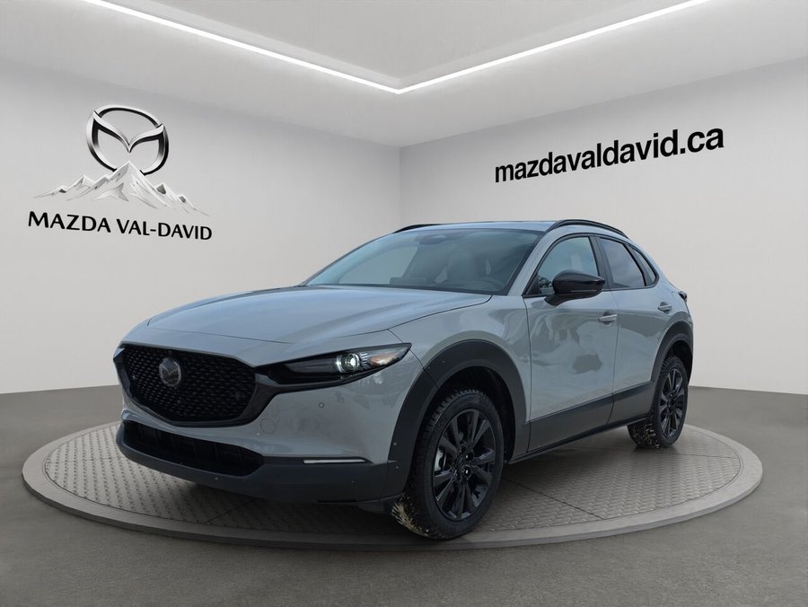 2026 Mazda CX-30 GT turbo, awd, toit ouvrant, Écran 360 degré, Navigation, chargeur sans fil pour cellulaire Aero Grey Metallic