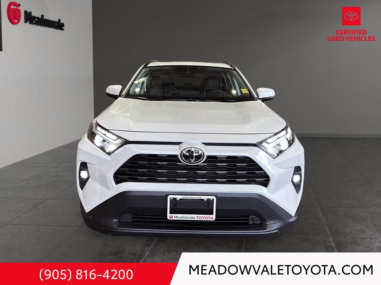 2025 Toyota RAV4 One Owner, Clean Car Fax, Power Sunroof, Power Trunk, Power Seat, Softex Leather Seating Wind Chill Pearl Mississauga - photo #1