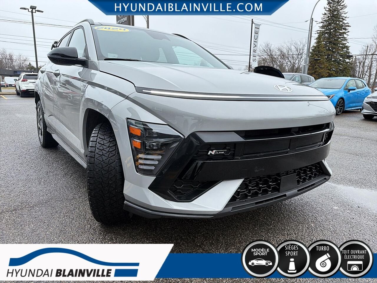 2024 Hyundai Kona Grey Blainville - photo #2