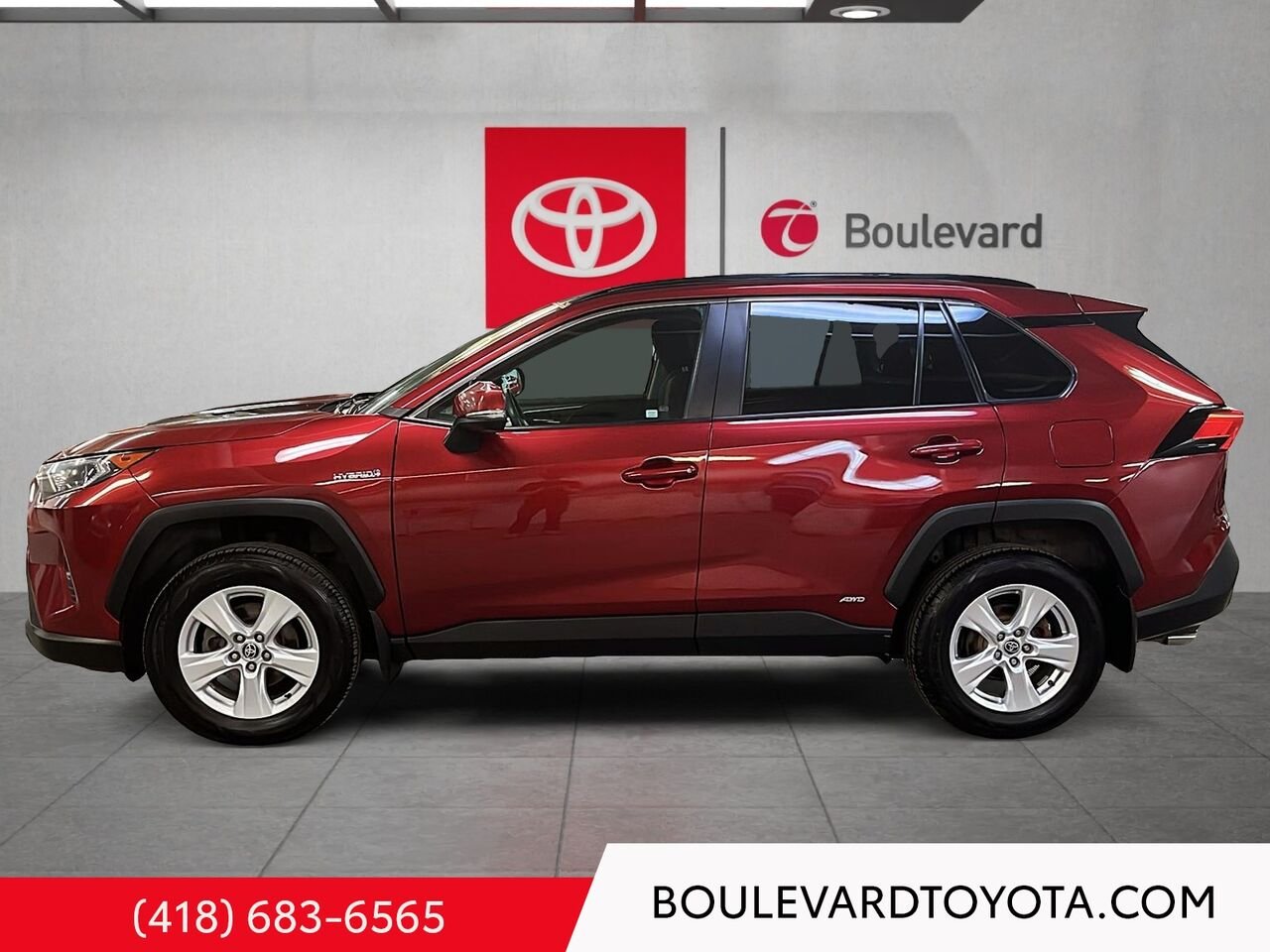 Toyota RAV4 99983A-114 | HYBRIDE, XLE, AWD 2021 Rouge Québec - photo #5