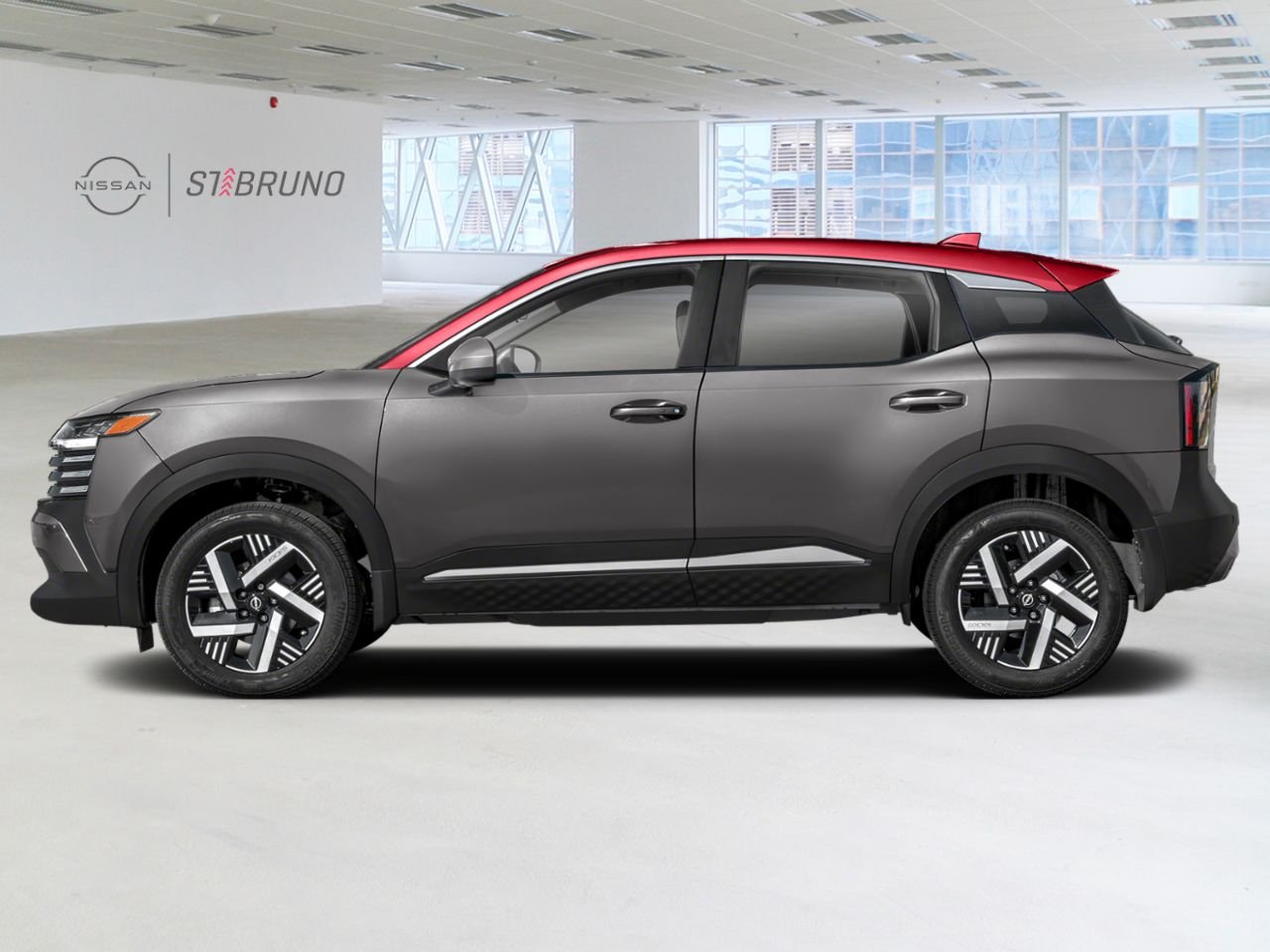 2026 Nissan Kicks Gun Metal Metallic/Scarlet Ember Tintcoat Saint-Basile-le-Grand - photo #2