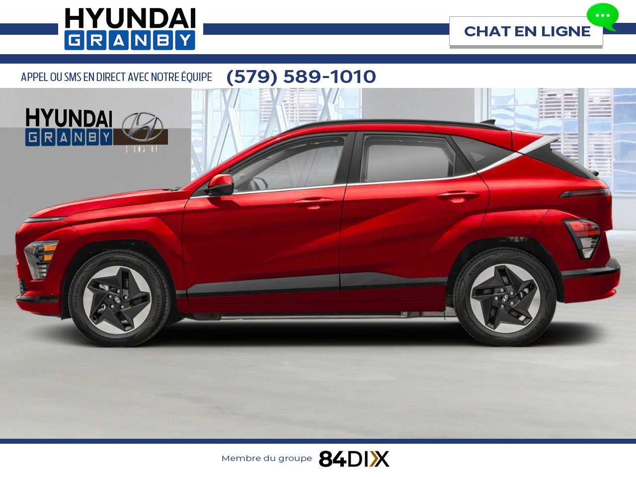 HYUNDAI Kona électrique 2026 Rouge ultime Granby - photo #1