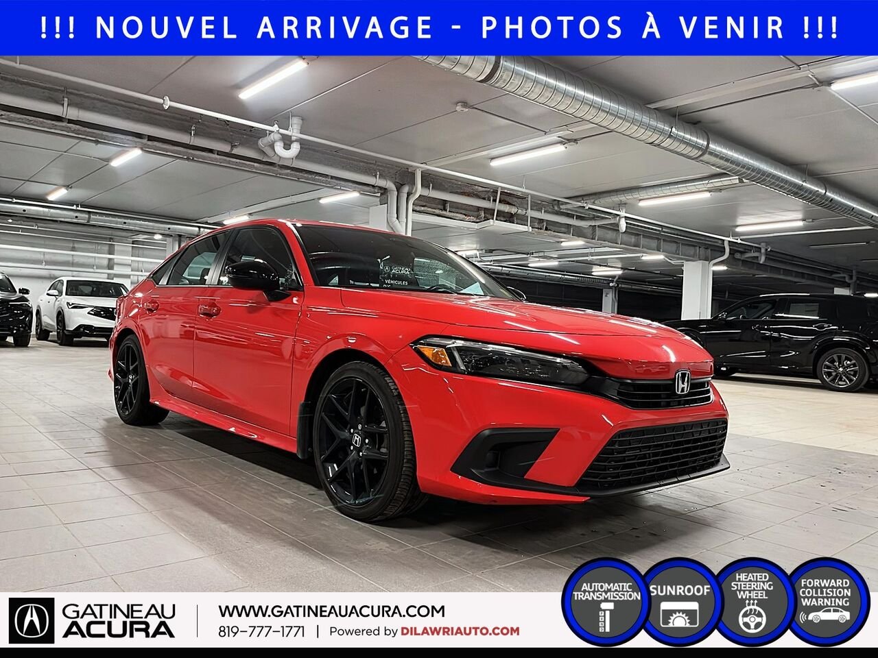 Honda Civic Sport 2022 Rouge Ottawa & Gatineau - photo #2