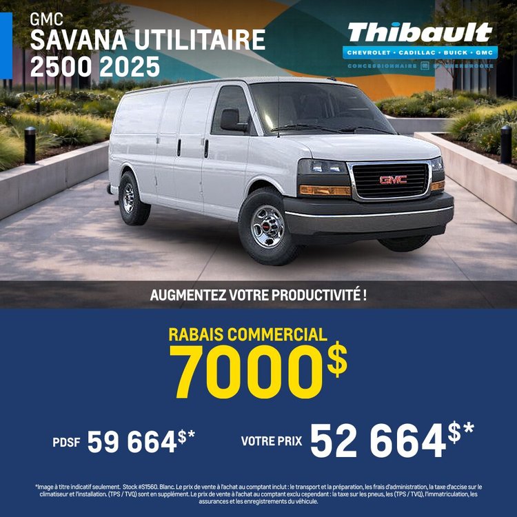 Thibault sherbrooke promo avril Chevrolet GMC SAVANA FR