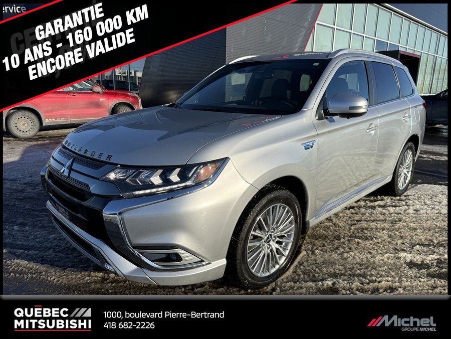 Mitsubishi Outlander PHEV GT S-AWC, Hybride, Cuir, Toit ouvrant 2020 Argent