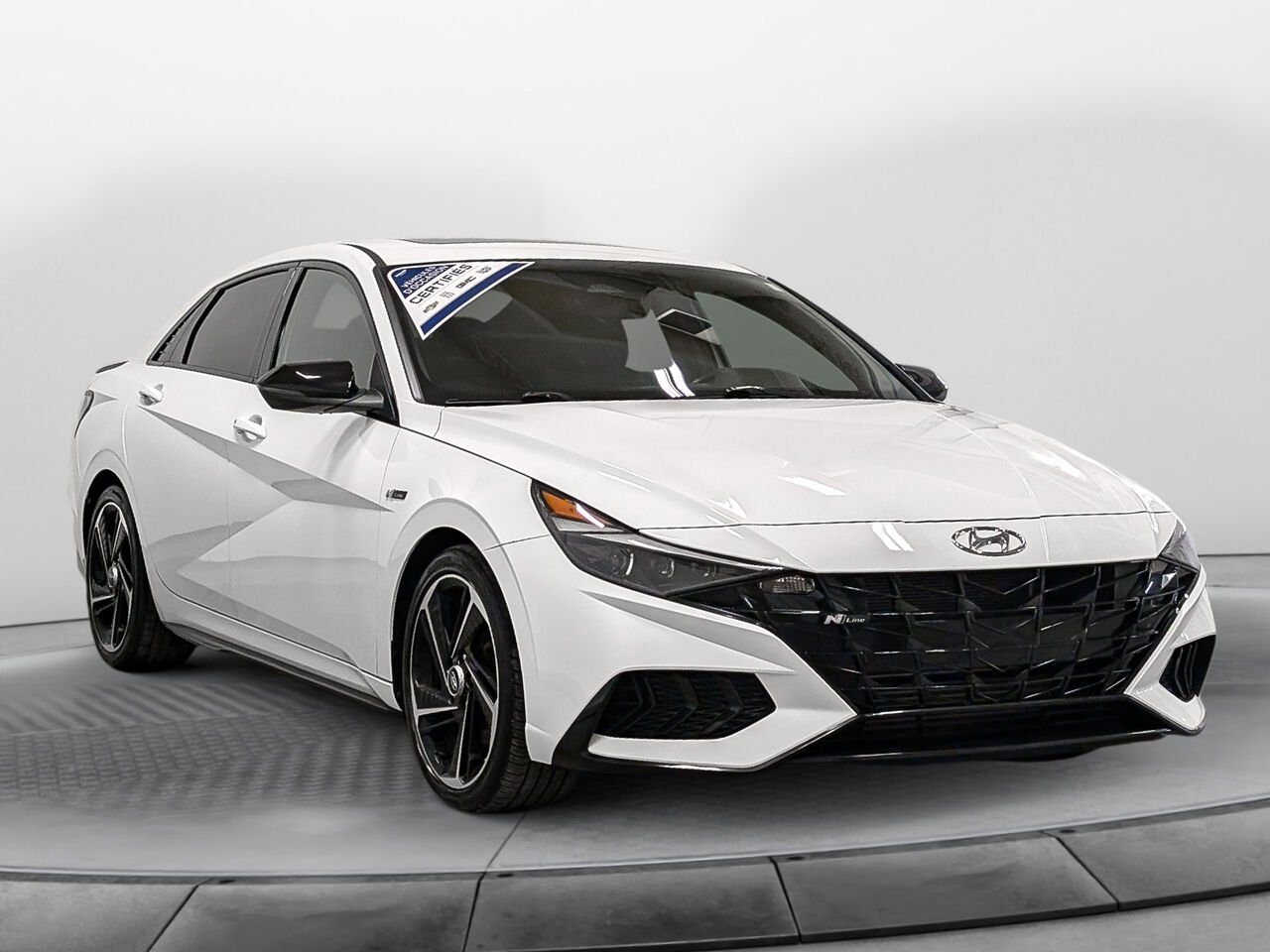 Hyundai ELANTRA Sedan N Line 1.6L Turbo Système de Son Bose 2021 Blanc Sherbrooke - photo #4