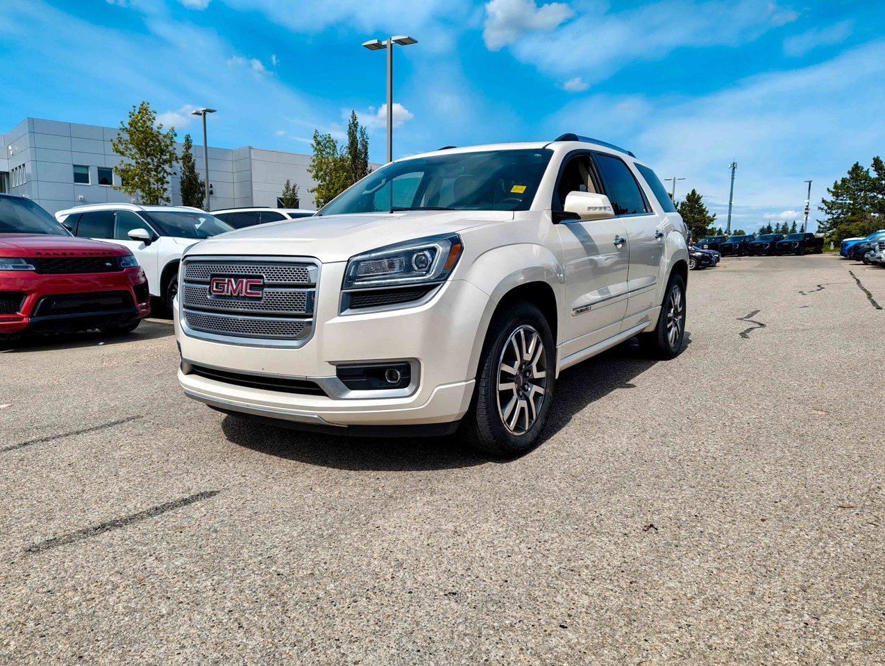 2013 GMC Acadia AWD 4dr Denali White Sherwood Park - photo #3