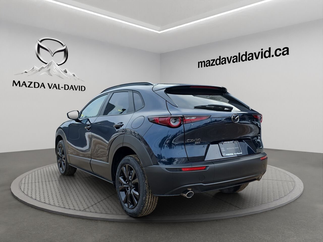 Mazda CX-30 2.5 S Kuro AWD, Toit ouvrant, Sièges en similicuir, Barre de toit peintes 2026 Bleu cristal foncé mica Val-David - photo #15
