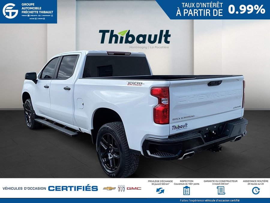 CHEVROLET SILVERADO Custom Trail Boss cabine multiplace 4RM 157 po 2024 Blanc