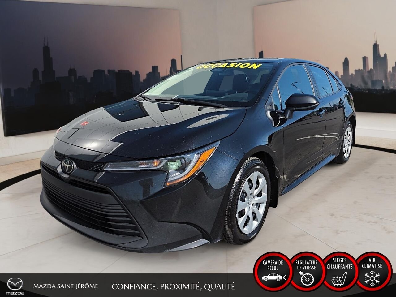 Toyota Corolla LE CVT 2023 Noir Saint-Jérôme - photo #0