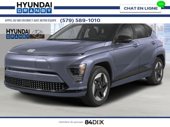 HYUNDAI Kona électrique 2026 2026 Bleu Meta avec toit Noir abyssal