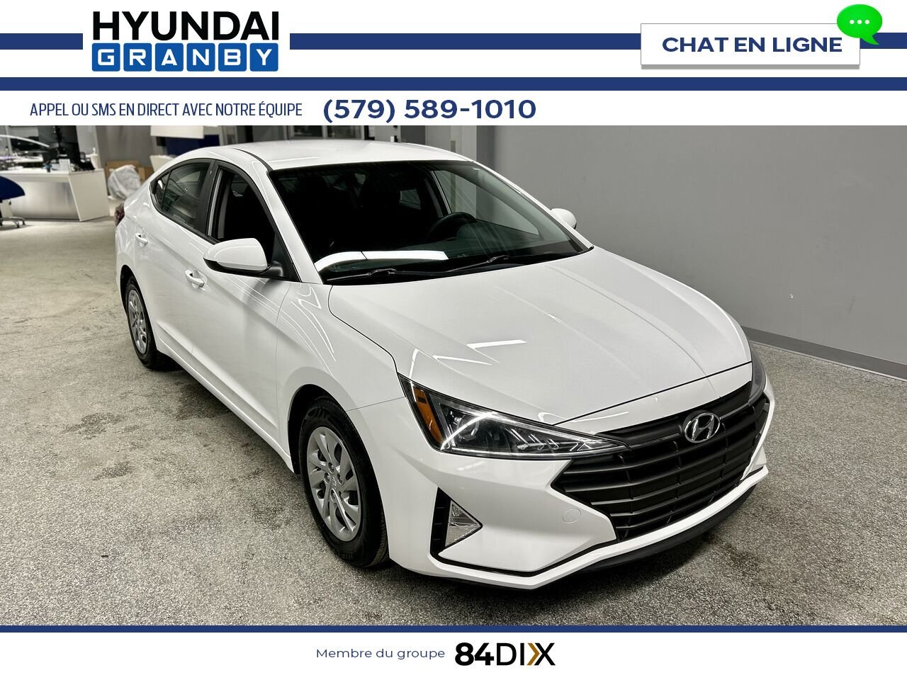 Hyundai Elantra 2020 Blanc Granby - photo #1