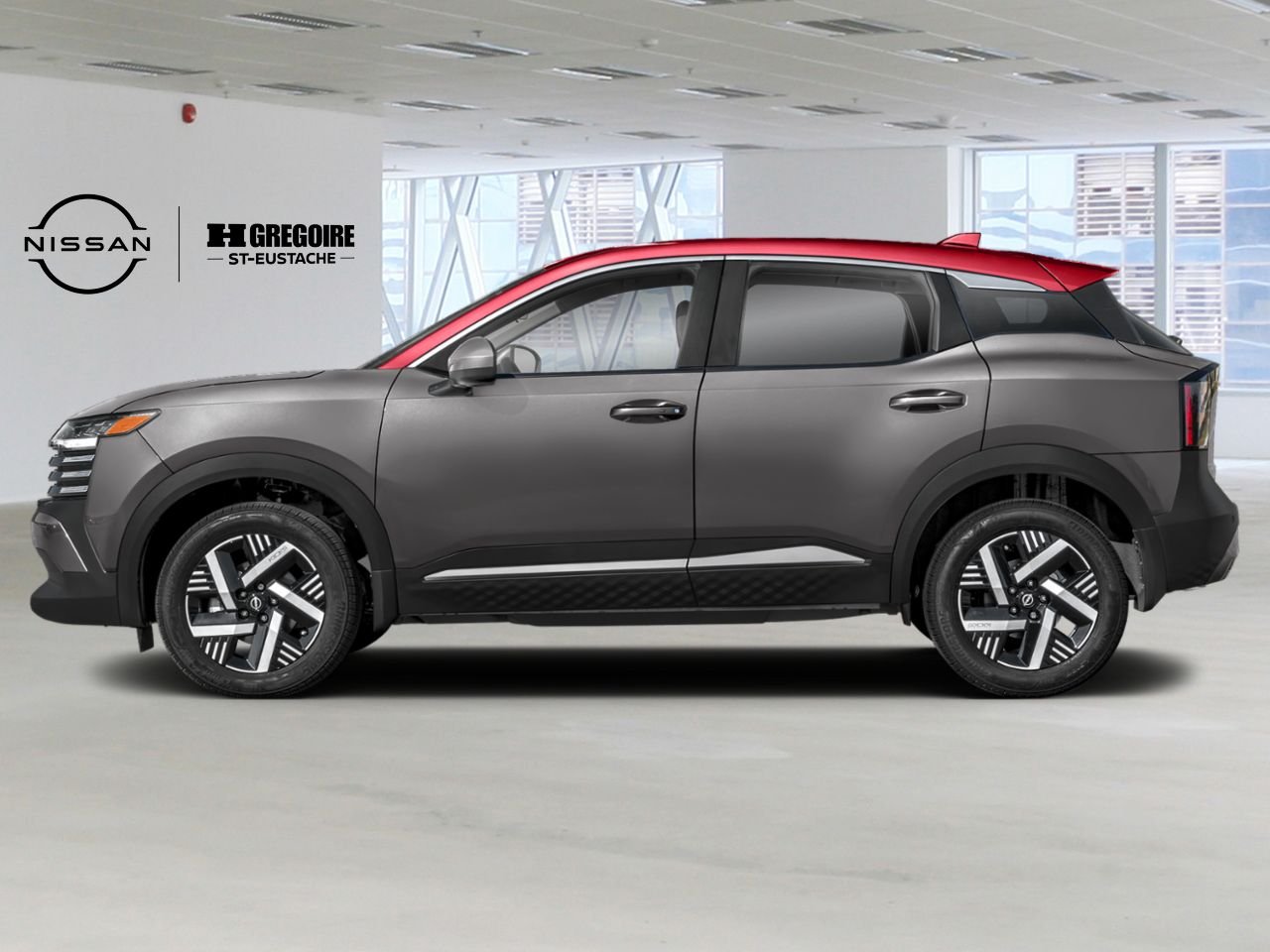 Nissan Kicks 2026 Gris poudre métallisé/Couche teintée Braise écarlate Saint-Eustache - photo #2