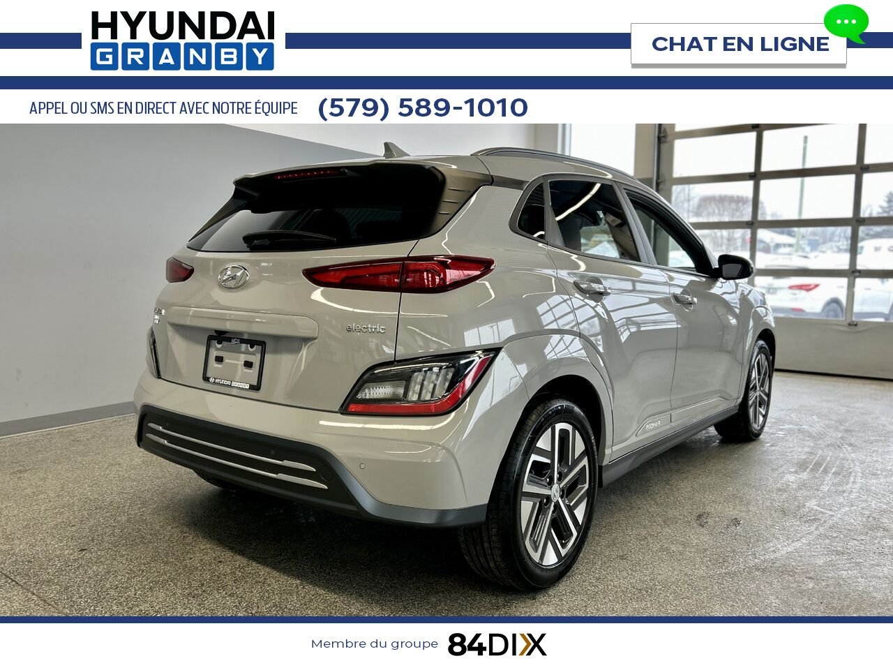 Hyundai Kona électrique 2023 Gris Granby - photo #6
