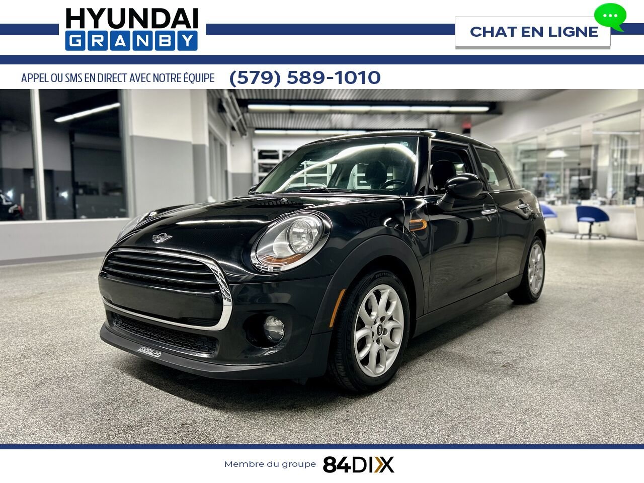 MINI Cooper toit rigide 5 portes 2016 Noir Granby - photo #3