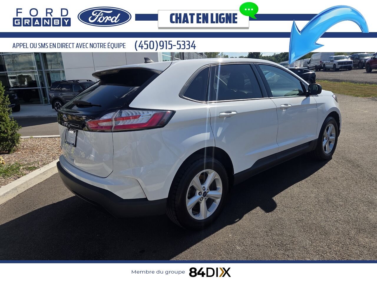 2022 Ford Edge White Granby - photo #6