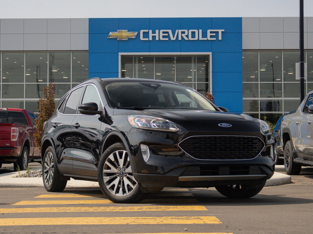2020 Ford Escape Titanium Hybrid AWD Black Sherwood Park - photo #14